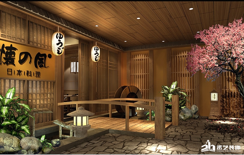 懷之風(fēng)日式餐館設(shè)計裝修 門頭設(shè)計效果圖